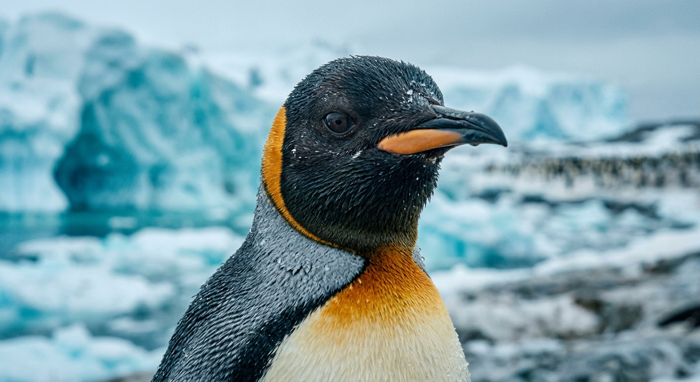 Emperor penguin portrait